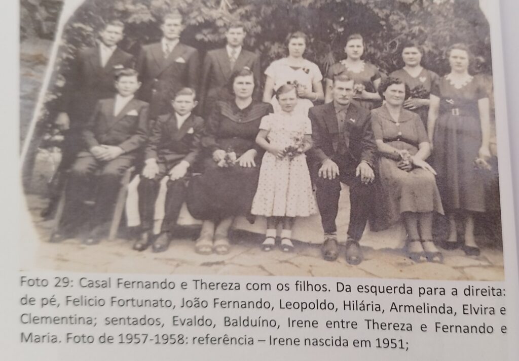 Fernande Porsche e Tereza de Nardim, Meus avós, com os seus filhas e filhos