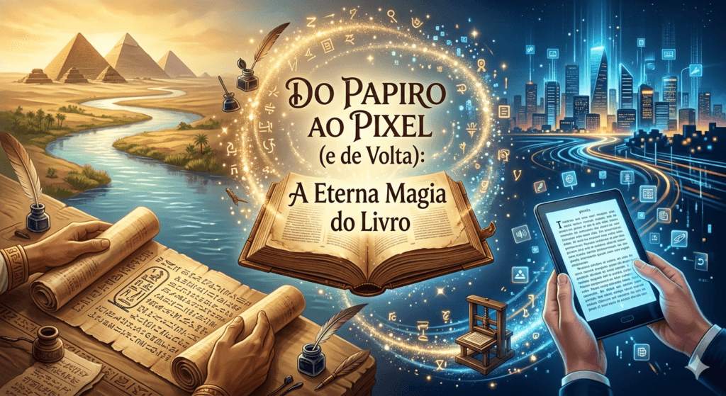 Do Papiro ao Pixel (e de Volta): A Eterna Magia do Livro